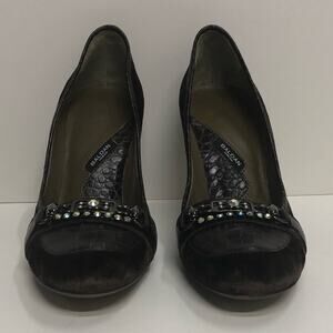 Baldan Made in Italy Brown Velvet High Heel